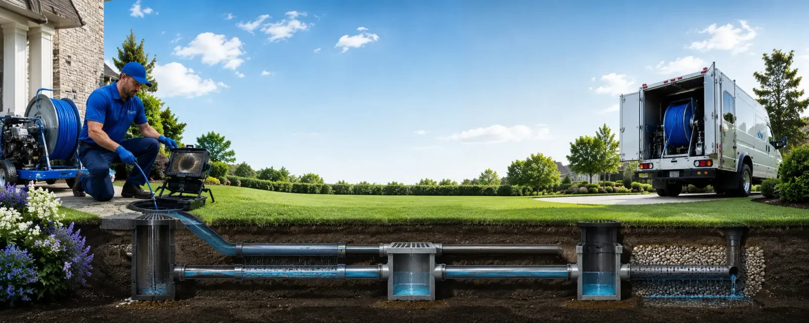 Outdoor drain cleaning information for Sandisfield, MA